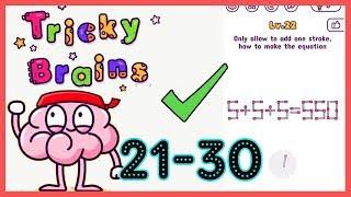 Tricky Brains Level 21 22 23 24 25 26 27 28 29 30 Solution Walkthrough