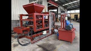 some automatic hydraulic block making machine paver brick making machine in factory