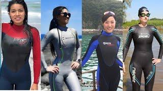 Uniquely style and Top class leather latex wetsuit/swimmer dresses designs ideas