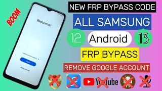 New Samsung android 12 13 || Frp Bypass Code  || Skip Google Account 