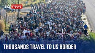 United States: 8,000 migrants travel to southern border as election looms