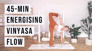 45-MINUTE ENERGISING VINYASA | Fluid Yoga | CAT MEFFAN