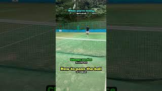 How to pass the ball【tennis】#Shorts