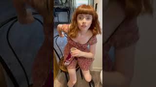 She does this every time I have a shower… #shorts | Caitlin and Leah