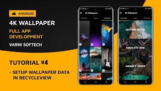 4k Wallpaper App Development | Tutorial #4 | Recycler view & Swipe refresh Layout  | Android