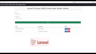 Laravel 9 Livewire CRUD (Create, Read, Update, Delete)