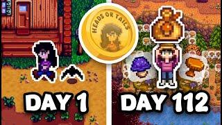 I Played 100 Days of Stardew Valley where Coin Flips Decided My Playthrough