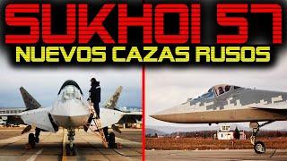  NUEVOS SU-57  FUERZAS AEROESPACIALES RUSAS RECIBEN OTRO LOTE CAZAS SUKHOI 57 Y SUKHOI 35S 