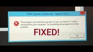 CARA MEMPERBAIKI "API-MS-WIN-CRT-MATH-L1-1-0.DLL IS MISSING ERROR"