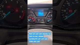 Ford Transit 250 Fiesta, Focus Oil Life Reset. How To. Subscriber Request