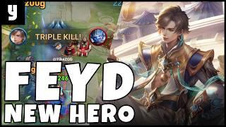 Trying out the new hero FEYD in Honor of Kings – Full Gameplay