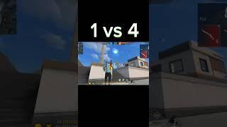 CS Rank gameplay 1vs 4 free fire India ️️ #freefireindia #shortvideo #freefirelive #gameplay