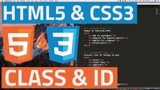 HTML5 and CSS3 beginner tutorial 20 - Classes and ID's