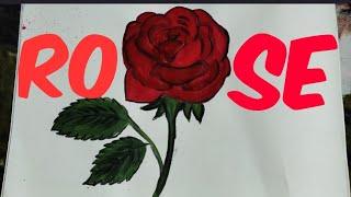 Rose  with water colors | For Beginners | Let's Learn with Harpreet |