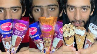 ASMR EATING CORNETTO ICE CREAM #asmr #mukbang #icecream