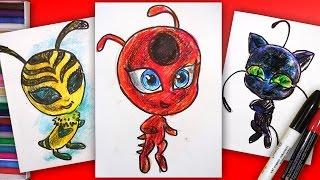 How to draw Kwami Tikki  MIRACULOUS LADYBUG / Как нарисовать КВАМИ ТИККИ из Леди Баг