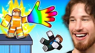 Becoming the BIGGEST TROLL in Roblox Slap Tower!