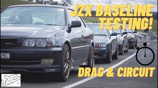 Are they fast? Stock Toyota chaser Drag race and track day testing. 1jzgte turbo jzx100 tourer V