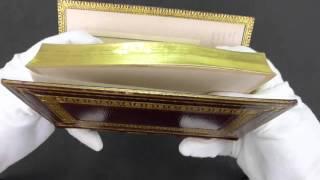 Painting hidden in gilt edges of rare book