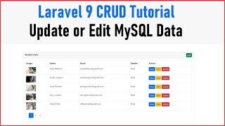 Laravel 9 CRUD Tutorial - Update or Edit MySQL Data