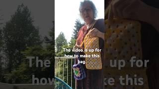 The Granny Square Cross Body Bag. The video tutorial is up now. ️#grannysquarebags #crochetbag