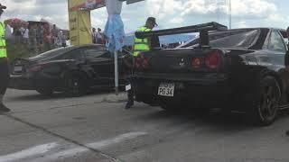 Drag Race Prishtina |  Nissan SkyLine GTR R34 Vs Mercedes Benz Cls Amg (HPT)