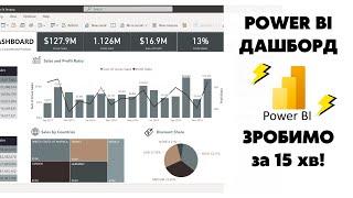 Побудуємо ДАШБОРД в Power BI - Power Query, DAX, Візуалізація даних