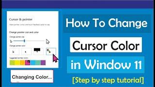 How to Change Cursor Color Windows 11