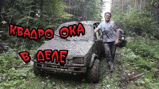 Квадро ОКА (crazy frog) и квадроциклы испытание по бездорожью