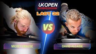 MICKEY KRAUSE VS DAVID ALCAIDE | LAST 32 | 2025 UK OPEN POOL CHAMPIONSHIP #billiards #highlights
