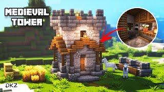 Building a Starter Medieval Tower | Minecraft [How to Build]