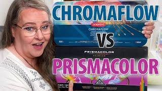 Are CHROMAFLOW Better Than PRISMACOLOR? [Derwent Chromaflow Pencils Deep Dive]