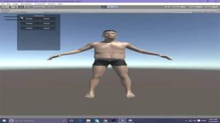 UNITY 3D / 5 - Character Customization : FAT, MUSCLES, CLOTHES