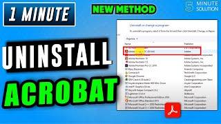 How to uninstall adobe acrobat 2024 | Remove adobe Acrobat