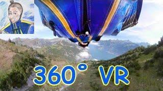 Wingsuit BASE jump in 360˚ VR: Switzerland