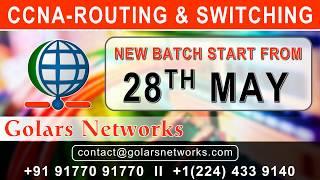 CCNA Training institute in Hyderabad - CCNA Routing & Switching - Golars Networks