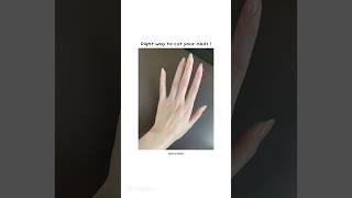 Right way to cut your nails!! #foryou #aesthetic #viralvideo #shorts #1mviews