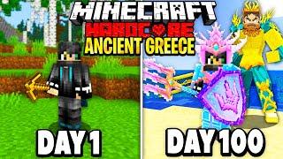 I Survived 100 Days in Ancient Greece on Minecraft.. Here's What Happened..