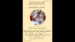 Happy 10th Anniversary of your installation as the First Bishop of Gboko Diocese.