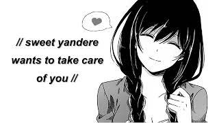 Sweet yandere girl wants to take care of you~  [F4A] [ASMR] [Depressed listener?] [Caring yandere]