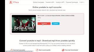 Online youtube to mp3 converter