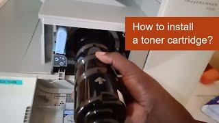 How to install a toner cartridge in Canon IR 2520 copier?