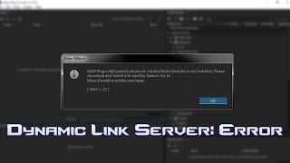 Adobe Media Encoder CC 2015 | Dynamic Link Server | Sloved!!!