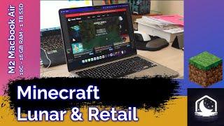 Minecraft Native Apple Silicon - Lunar and Java Client - Mac Gaming - M2 Macbook Air