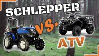 Welches Gefährt ist das richtige für den Wald? ATV oder Schlepper?