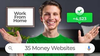 35 Easy Websites To Make Money Online (Work From Home Jobs)