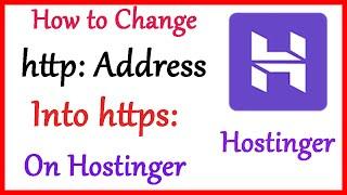 How to Change Website into http: to https: on Hostinger 2020|Change Redirect of website on Hostinger