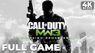 Call of Duty: Modern Warfare 3 Campaign Remastered - Full Game Walkthrough (4K 60FPS) No Commentary