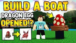 WHATS INSIDE DRAGON EGG!?| Build a boat for Treasure ROBLOX