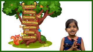 Days of the week | Learn with Aafreen